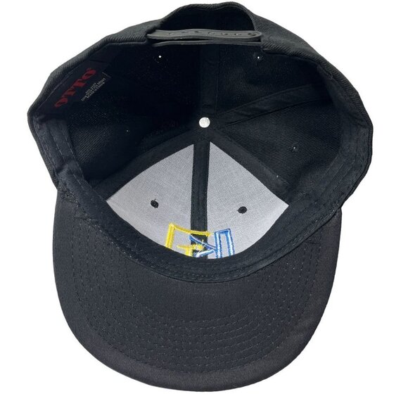 Karaoke Hat Cap Snapback Black Blue Yellow Logo Sing A Long Unisex 90s - Picture 7 of 8